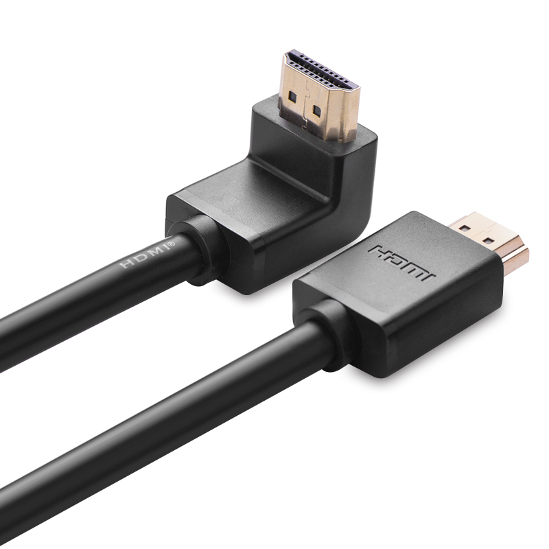 Cáp HDMI bẻ góc vuông 90 độ dài 2m UGREEN HD103 10173 - Hàng Chính Hãng