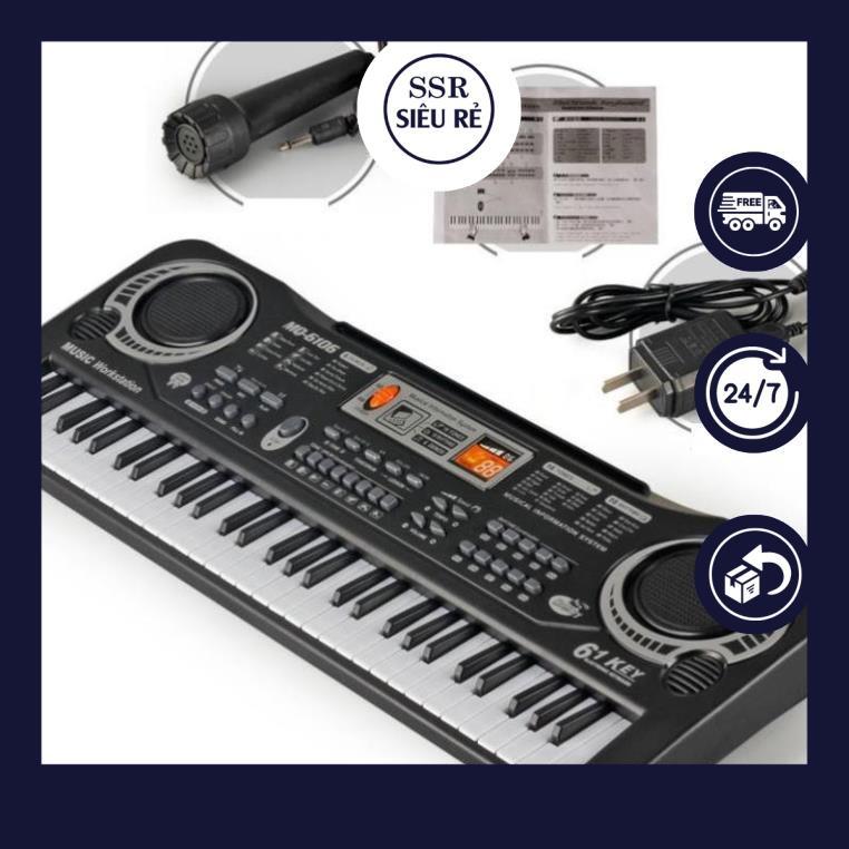 Đàn Piano Điện Tử 61 Phím Kèm mic Cho Bé,