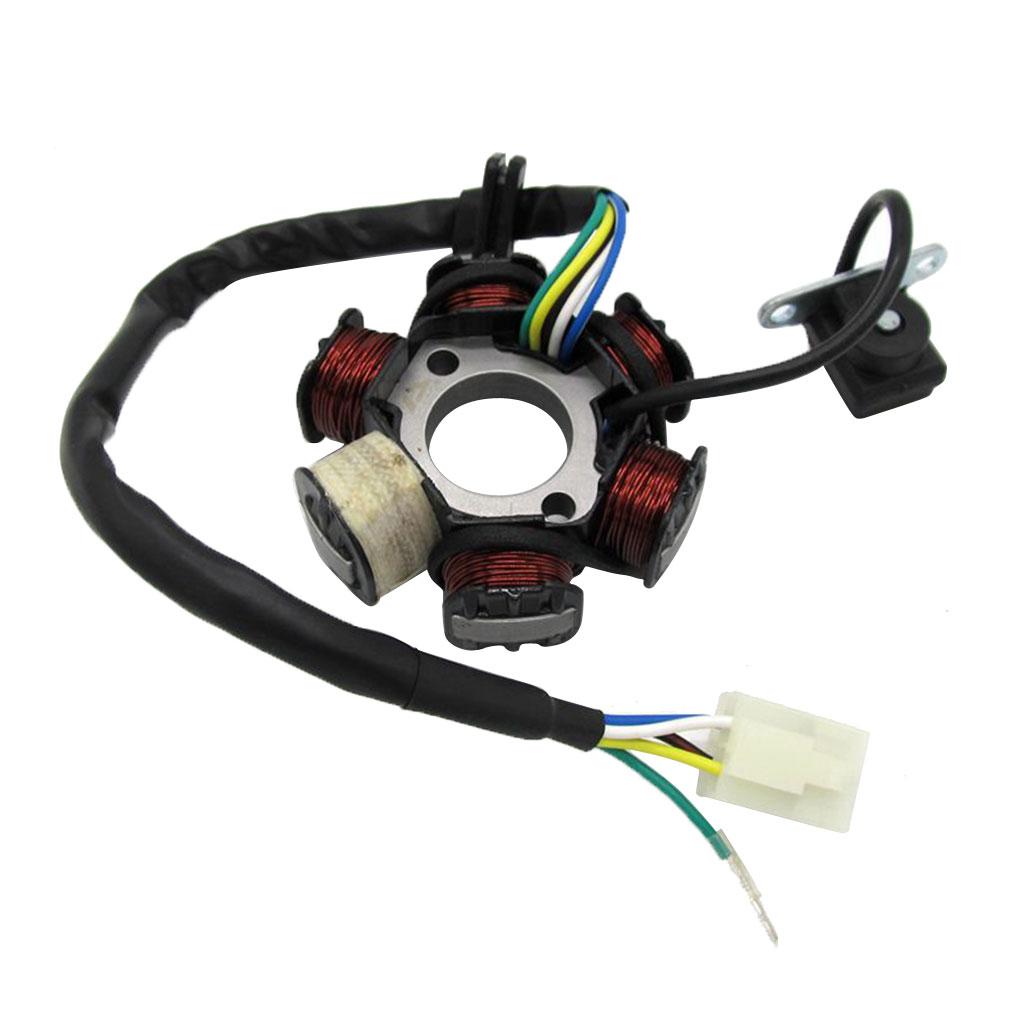 Stator Magneto 6 Coil 5 Wire for 50 110 125 150cc Scooter Moped ATV Quad