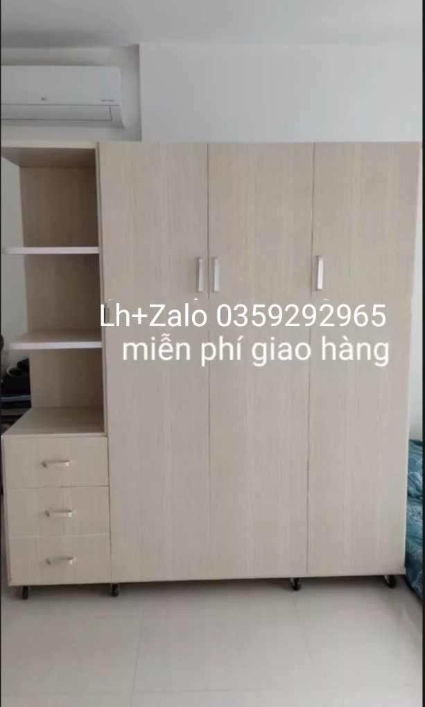 Tủ nhựa đài Loan 3 cánh 1 kệ