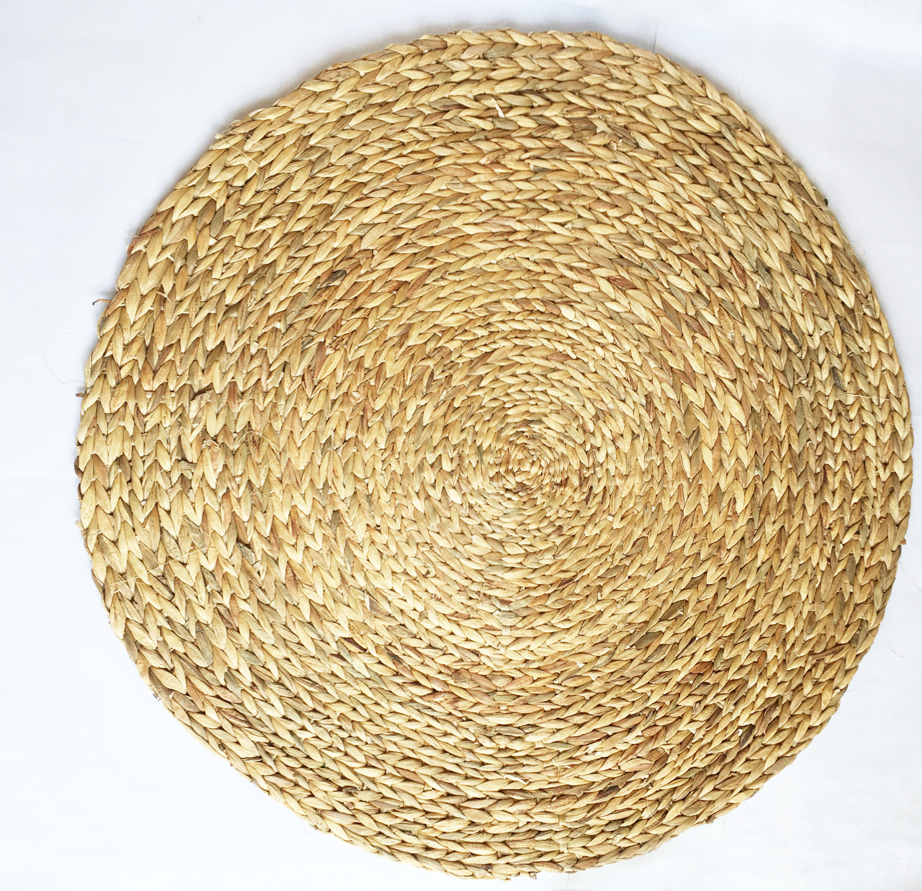 Thảm lục bình tròn loại to (KT 80-100cm) tấm lót đan bằng bèo hay lục bình tự nhiên, decor vintage