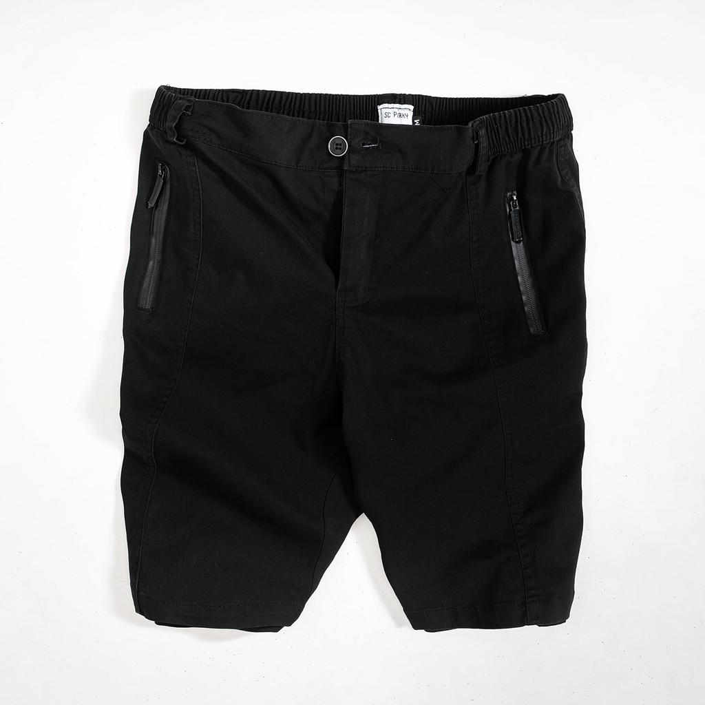 Quần Short Nam KAKI Túi Kéo - QS007 - Chất liệu vải co giãn, Thiết Kế Khoá Kéo Túi Trước