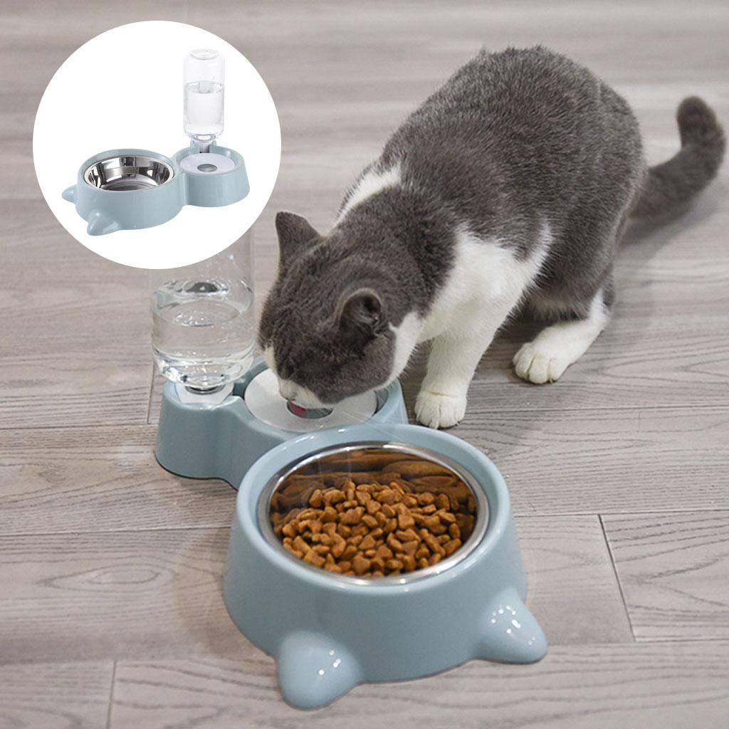 Durable  Cat Bowls Automatic  Pets Feeder Water Dispenser