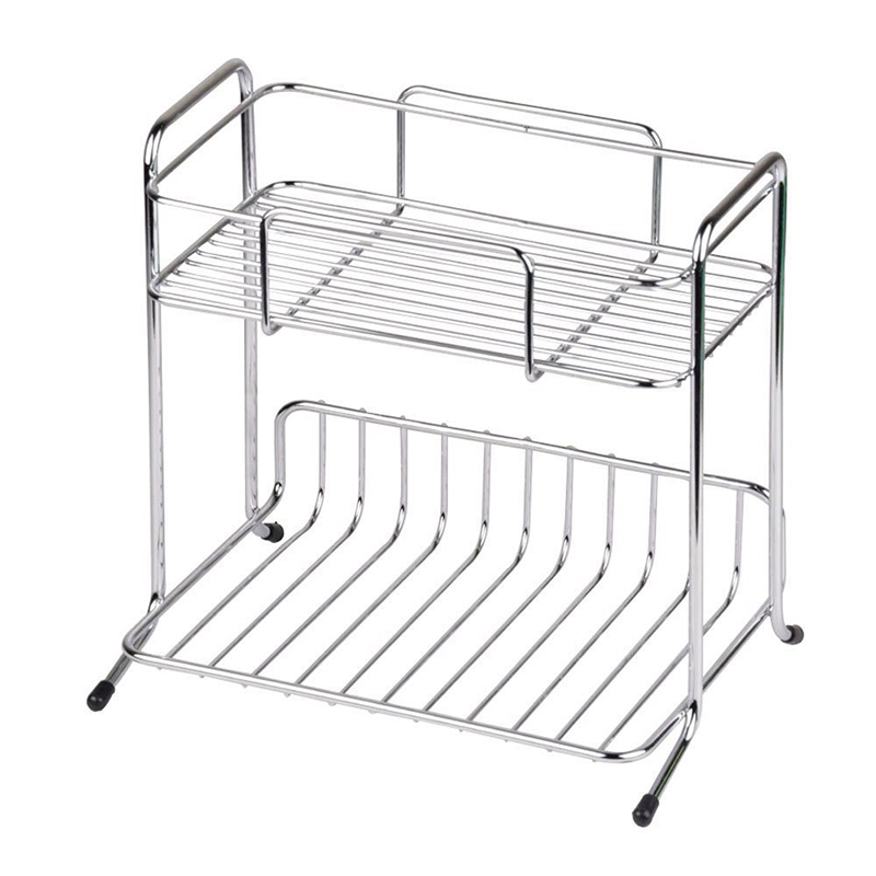 Kệ để gia vị, đồ dùng nhà bếp 2 tầng bằng inox nội địa Nhật Bản