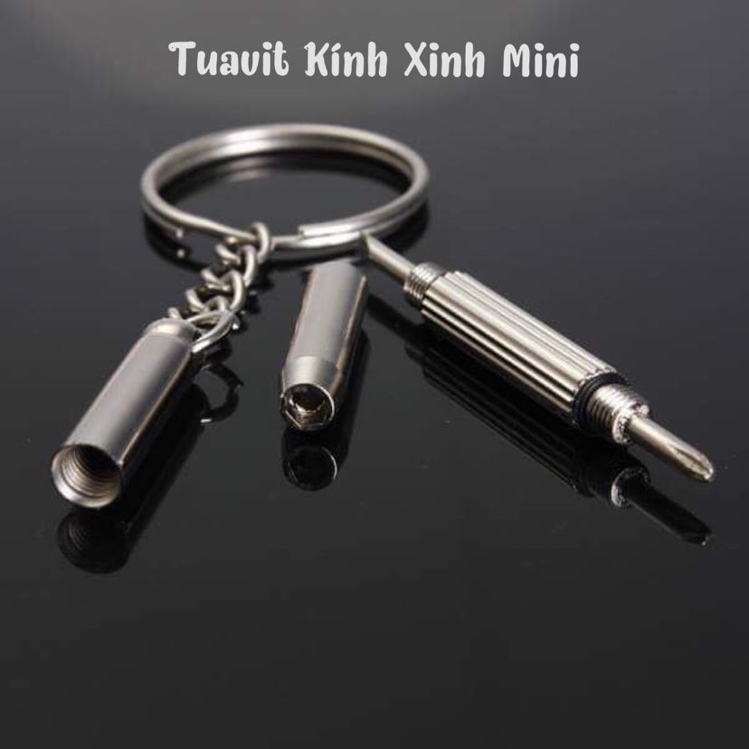 Kính xinh, Kính Mắt tròn kim loại phong cách Vintage Korea + tặng tuavit Kính Xinh mini đa năng