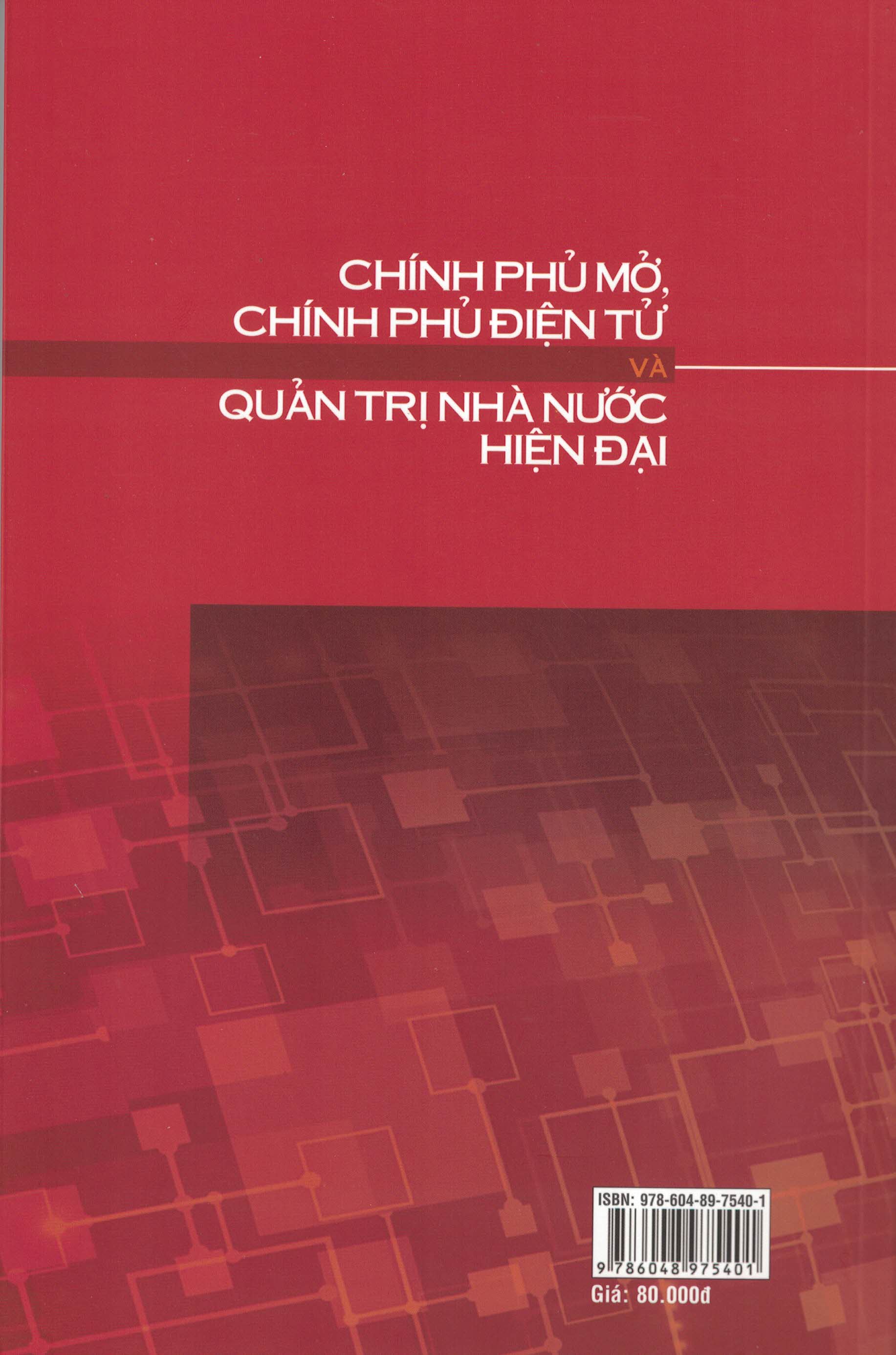 Chính Phủ Mở Chính Phủ Điện Tử Và Quản Trị Nhà Nước Hiện Đại