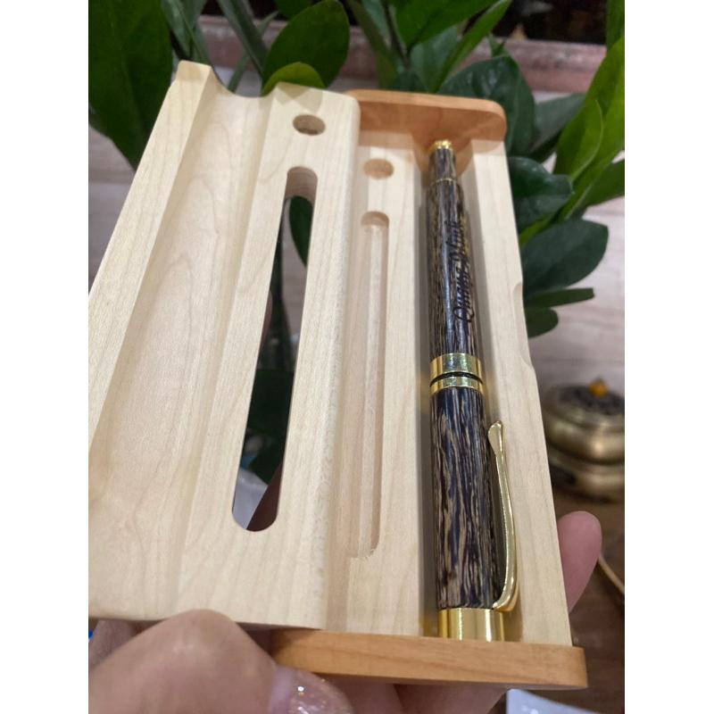 Bút kí trầm hương sánh chìm cao cấp( tặng kèm ruột dự phòng, hộp gỗ và khắc chữ theo yêu cầu)