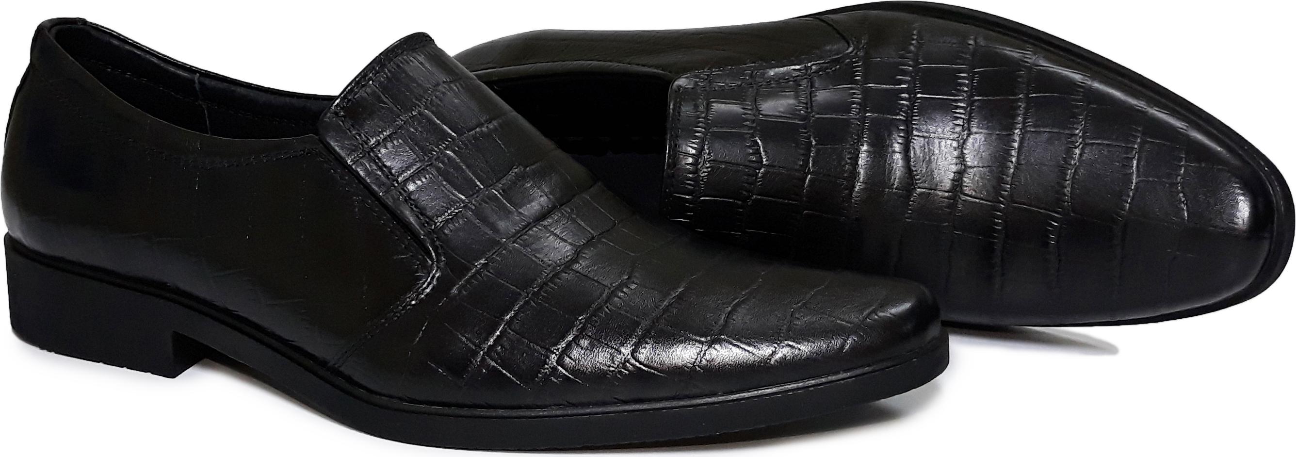 Giày Tây Nam Công Sở Da Bò Thật Vân Cá Sấu - SM07