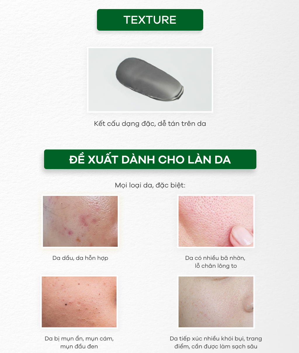 Mặt Nạ Detox Zakka Naturals than hoạt tính làm sạch sâu Detox Pore Purity Charcoal Mask 45g