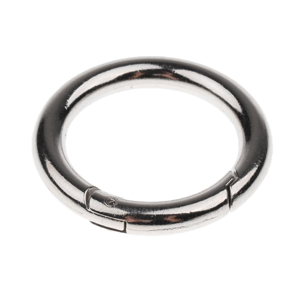 5 Miếng Vòng đẩy Cổng Chụp Móc Lò Xo Móc Chìa Khóa Lò Xo Carabiner