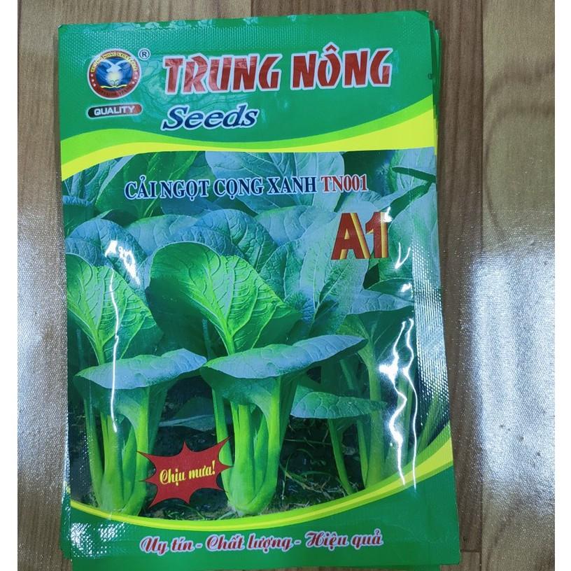 20g Hạt Giống Rau Cải Ngọt Cọng Xanh Giòn Ngọt, Năng Suất Cao, Chịu Mưa