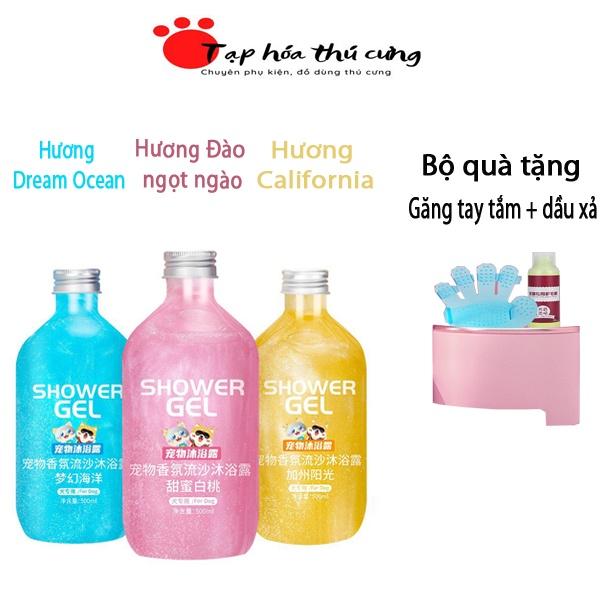 Sữa tắm hương nước hoa cho cao cấp cho chó mèo Quicksand siêu thơm kháng khuẩn , khử mùi dưỡng mượt lông 500ml