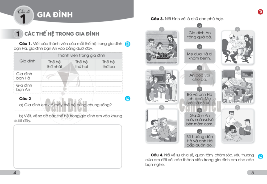 Vở bài tập Tự nhiên và Xã hội lớp 2 (Cánh Diều)