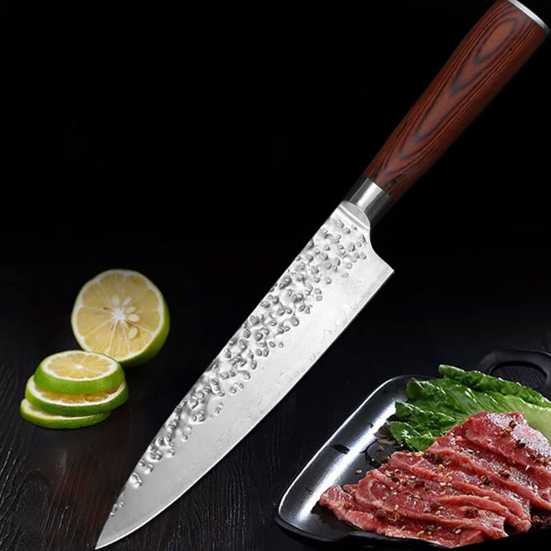 DAO BẾP NHẬT BẢN GYUTO THÉP DAMASCUS MÃ D2DT119