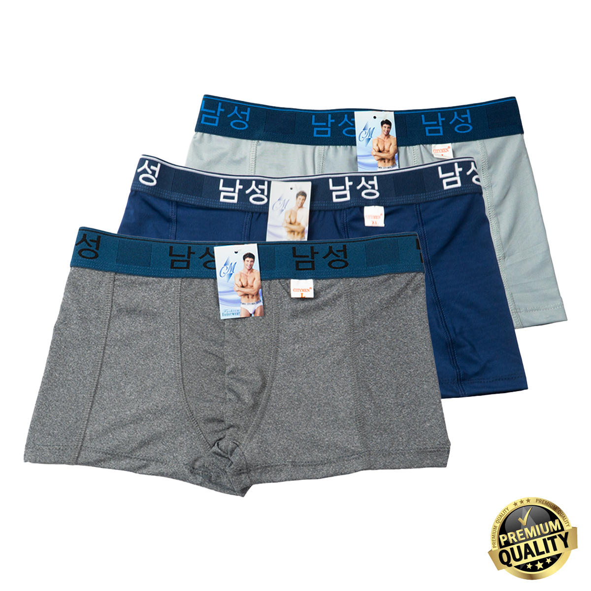 Quần lót nam boxer CITYMEN lưng Hàn Quốc cao cấp vải lạnh co dãn 4 chiều mềm mại thoáng khí thấm hút tốt, quần xịp sịp đùi nam bao đổi trả 90 ngày 