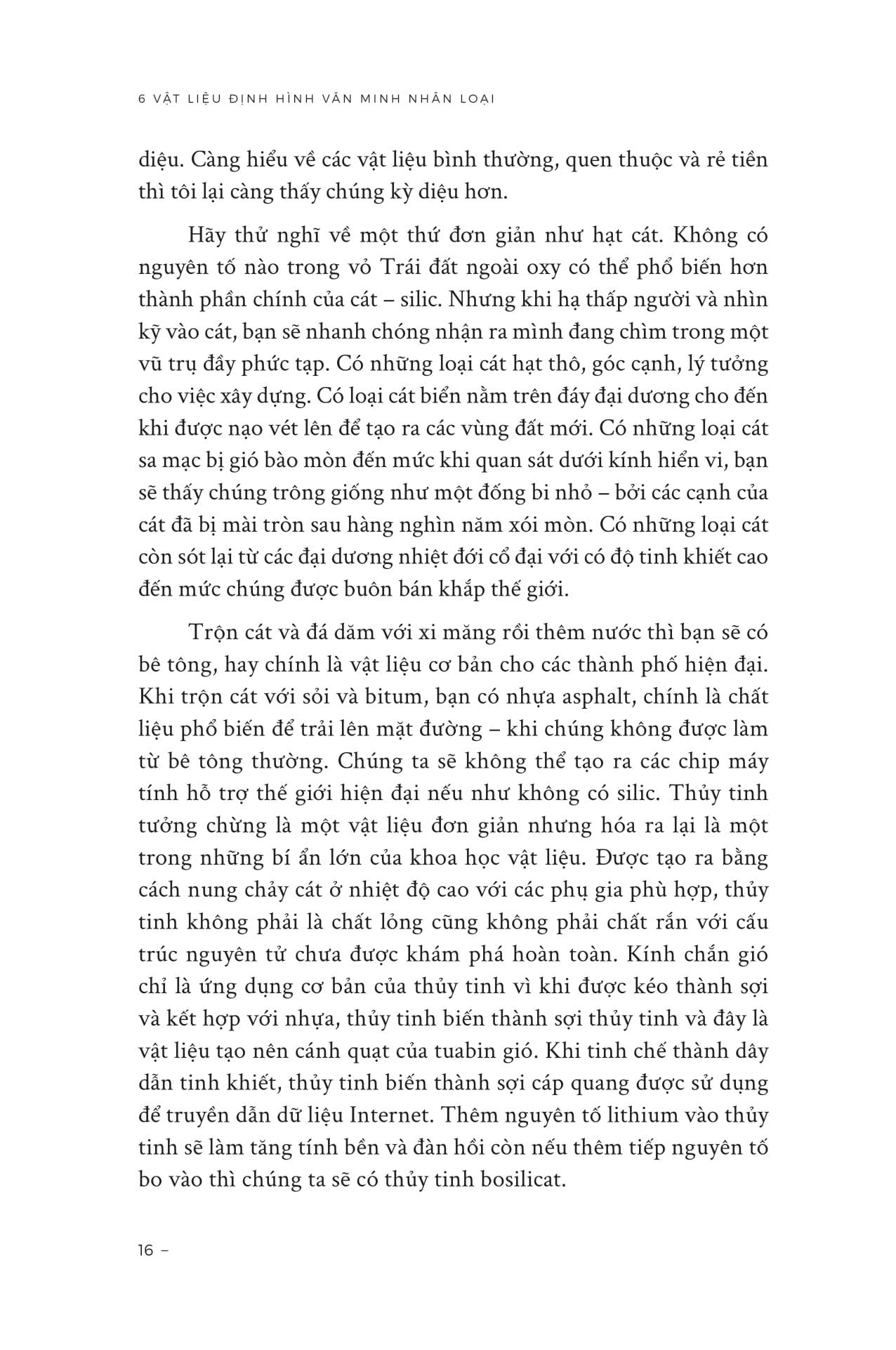 Sách - 6 Vật Liệu Định Hình Văn Minh Nhân Loại - Lịch Sử Của Cát, Muối, Sắt, Đồng, Dầu Mỏ Và Lithium