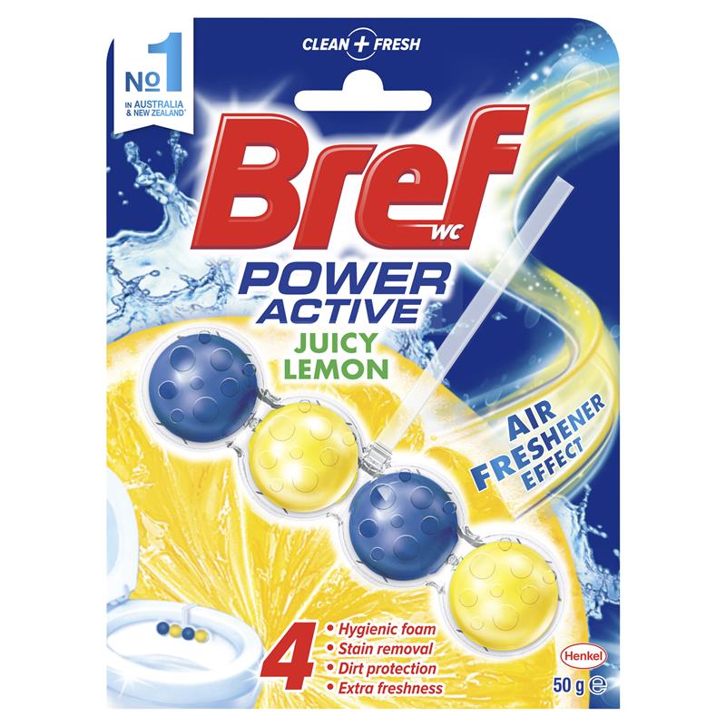 Thùng Viên khử mùi toilet Bref Blue Active 50g X 6 Vỉ - Đức