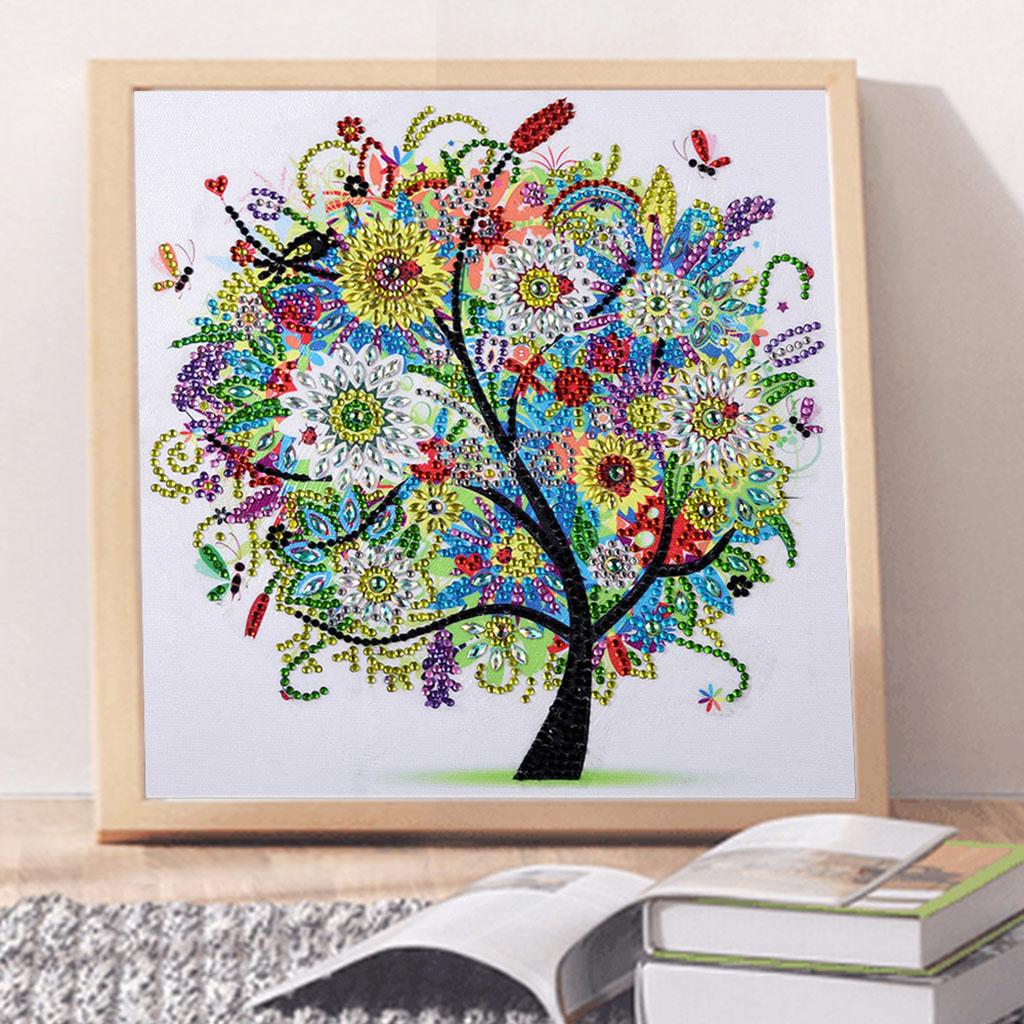 2Set 12" Special Shaped 5D DIY Diamond Painting Cross Stitch Arts Crafts Decor