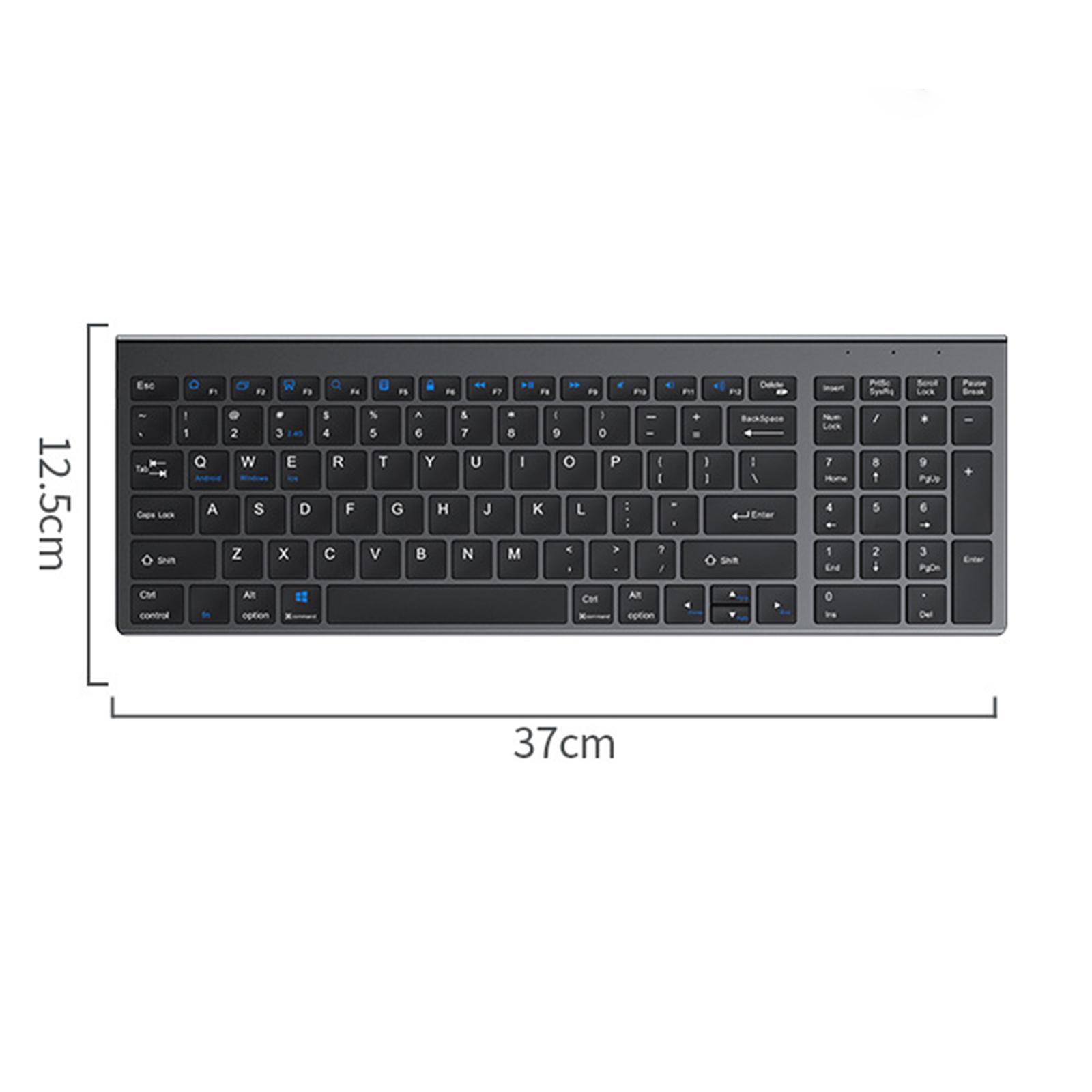 Silent Portable MIni Keyboard Universal Computer Gray