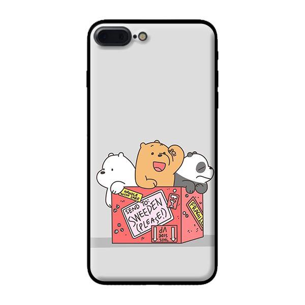 Ốp in cho iPhone 7 Plus 3 Chú Gấu 2 - Hàng chính hãng