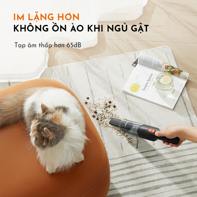 Máy hút bụi không dây GAABOR GVCC-M3A2 áp suất hút 6000pa, 3 đầu hút tiện lợi - Hàng chính hãng