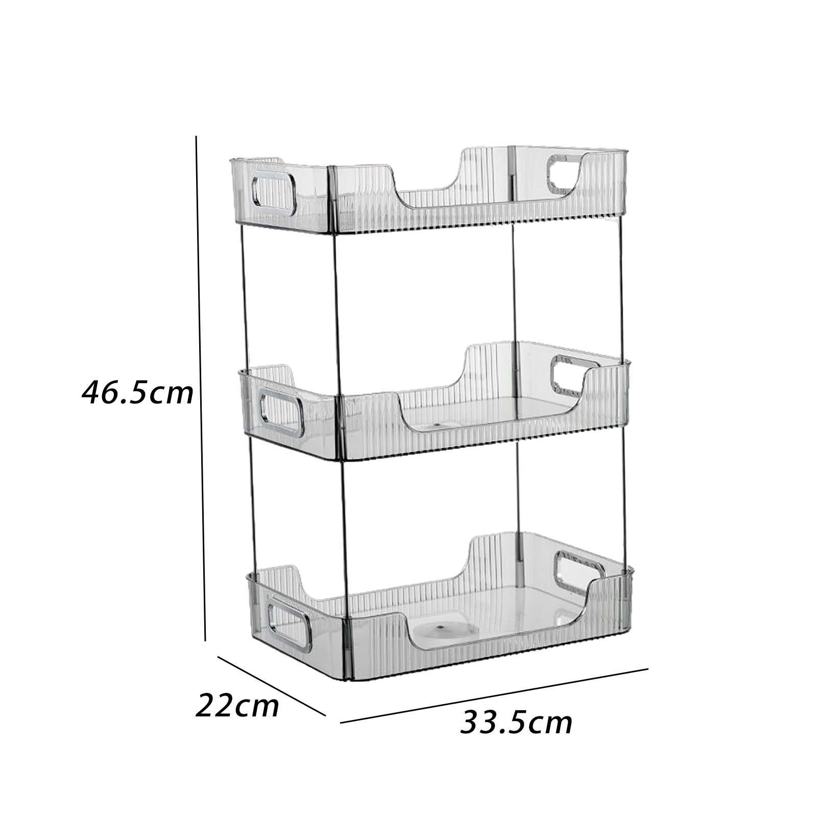Cosmetic Storage Box Kitchen Spice Rack, Storage for Pantry Countertop Bedroom Kitchen