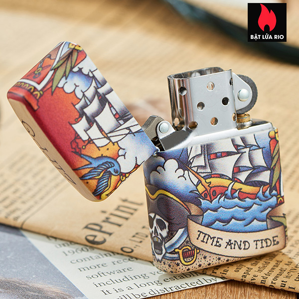 Bật Lửa Zippo 49532 – Zippo Nautical Tattoo Design 540 Color