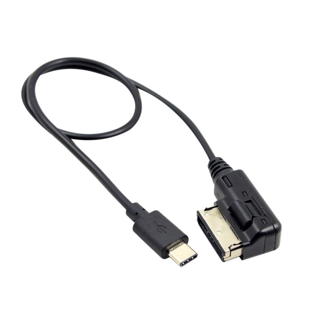 2Packs USB-C USB 3.1 Type-C Charger Cable AMI Cord Fit Car VW AUDI A3 A4 A5