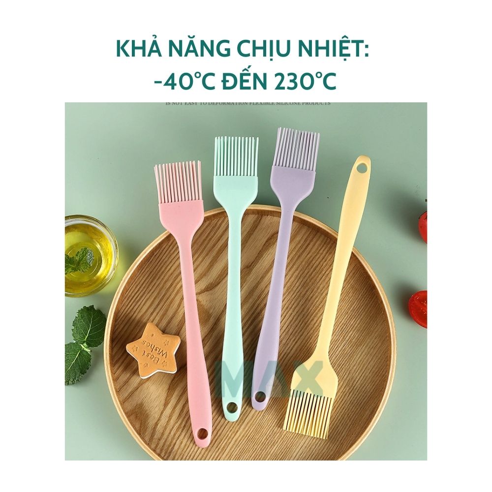 Chổi silicon đúc quét dầu, bơ, kem trang trí bánh 21cm