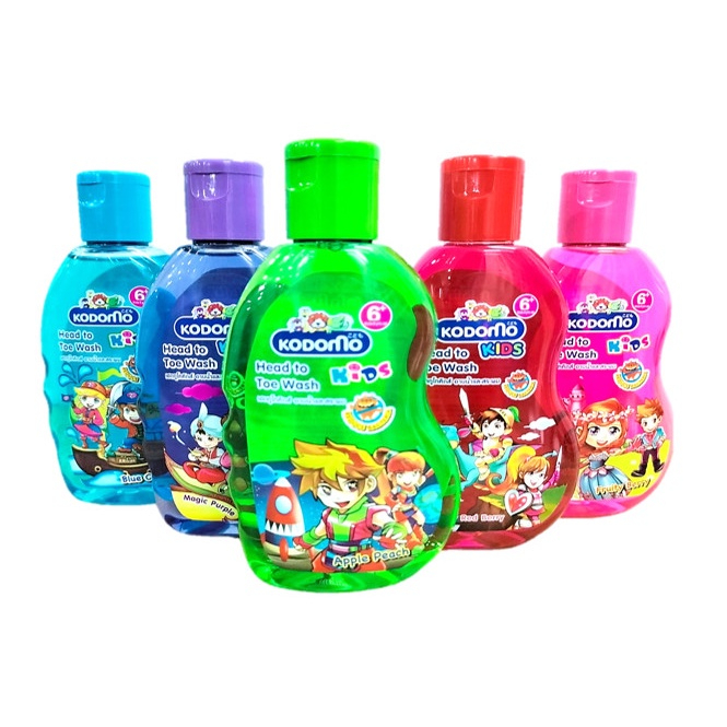 Dầu Tắm Gội Kodomo toàn thân chai 200ml cho bé từ 6 tuổi