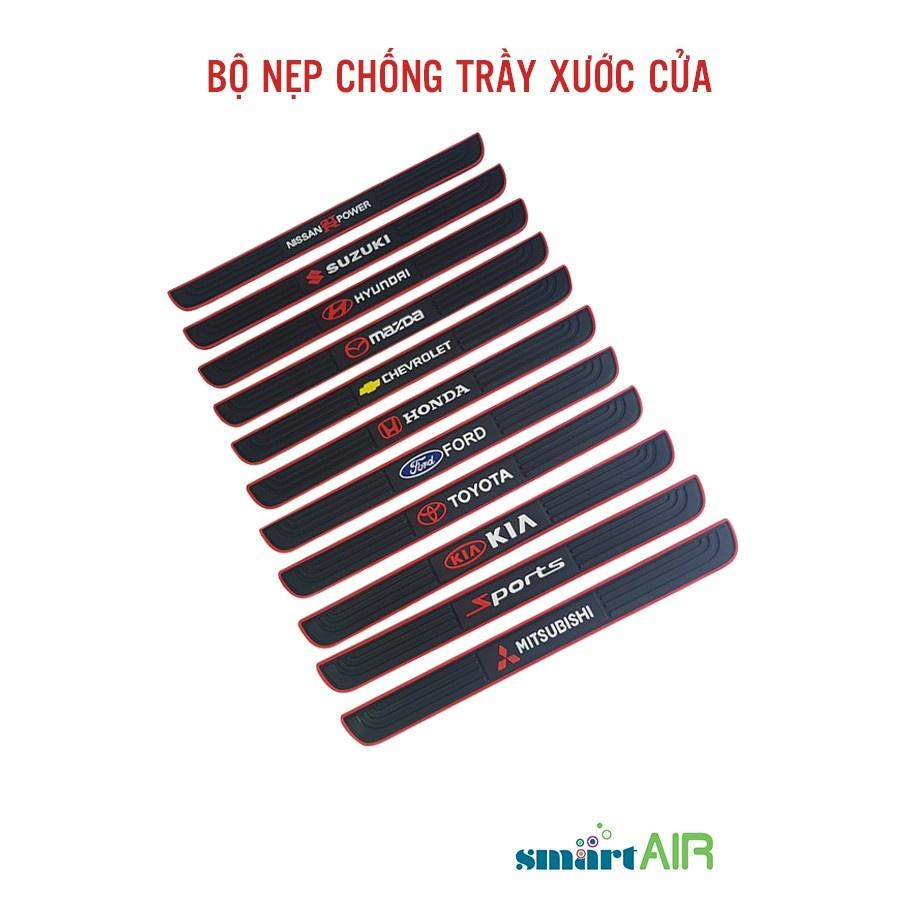 Nẹp chống xước cửa ô tô, Nẹp cửa bảo vệ bước chân cửa xe oto Hyundai i10 accent elantra tucson santafe