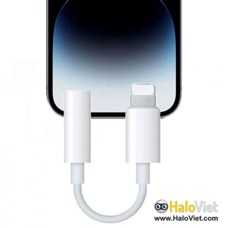 Dây cáp chuyển đổi từ cổng sạc sang jack cắm tai nghe 3.5mm cho iPhone / iPad / Android cao cấp - Hàng Nhập Khẩu