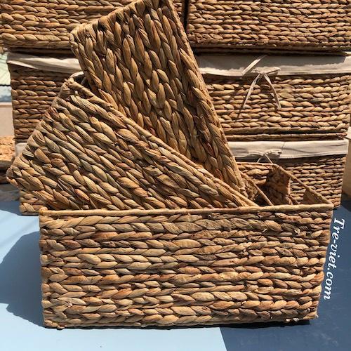 Giỏ lục bình chữ nhật đa năng đựng đồ - Storage basket - có sẵn 3 size - Bộ 3 cái SML