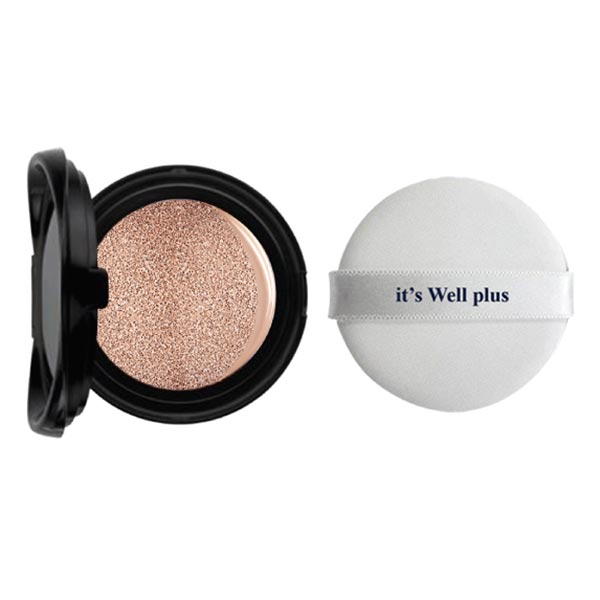 Lõi Phấn Nước Trang Điểm Mềm Mướt &amp; Dưỡng Trắng Da it's Well plus Snail Calendula 333 Gold  CC Cushion SPF50+/PA+++ Essence (15g)