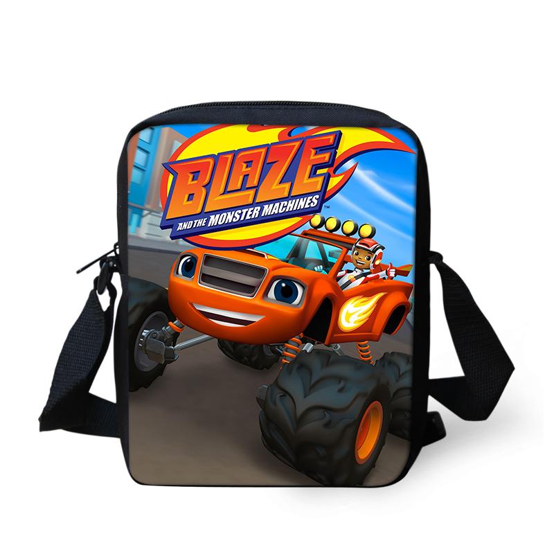 Mới Hoạt Hình Blaze In Chéo, Túi Mầm Non Bé Gái Bé Trai Nhỏ Học Nữ Trẻ Em Thường Mini Đeo Vai Túi Đeo Chéo