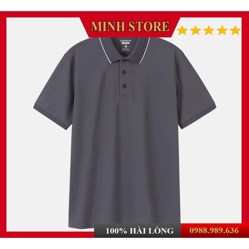 Áo PoLo Nam Trơn Dáng Basic Cho Phái Mạnh, Áo Thun Nam Cotton Cá Sấu Sang Trọng Lịch Lãm AT01 - MINHSTORE