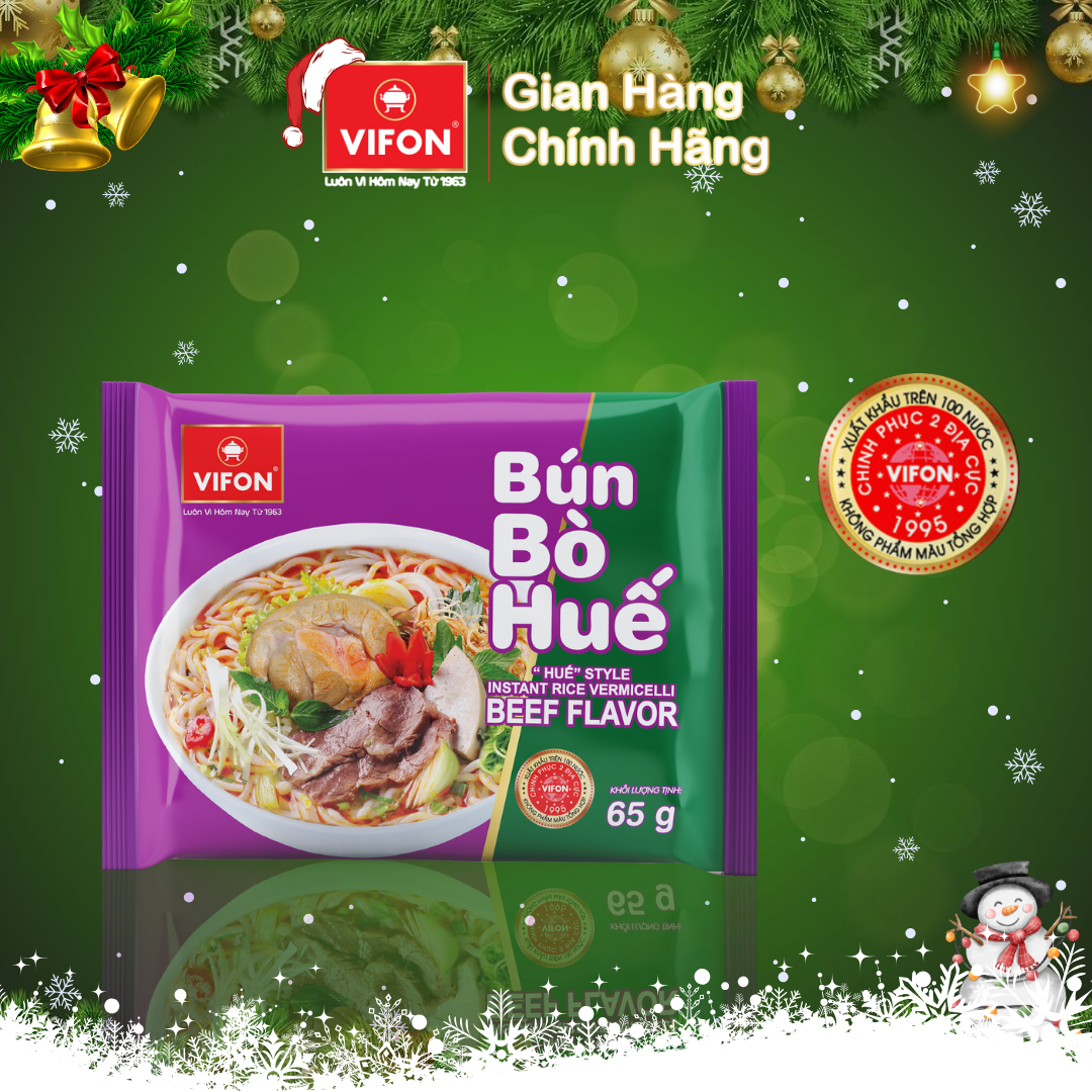 Thùng 30 Bún Bò Huế VIFON (65g / Gói)