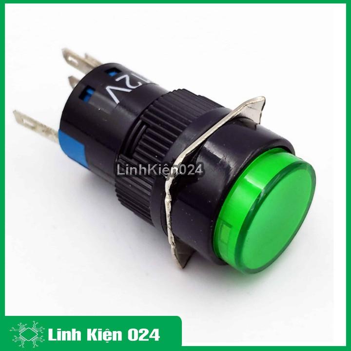 Nút Nhấn Đề 15mm-24VDC AL6- M Nhấn Nhả Có Đèn