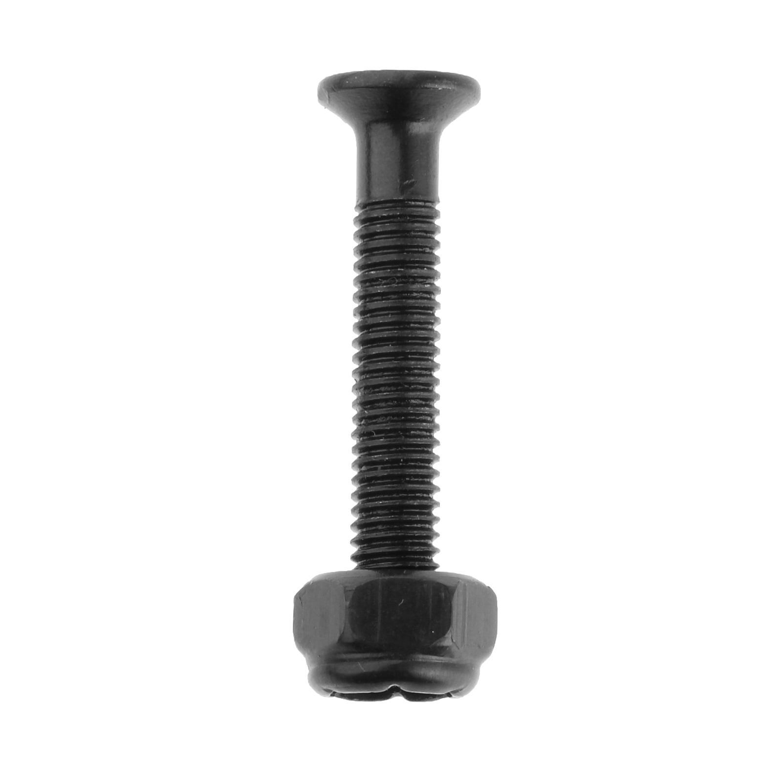8 Pcs Longboard Skateboard Wheel Repair Hardware Screws Nuts Bolts Black