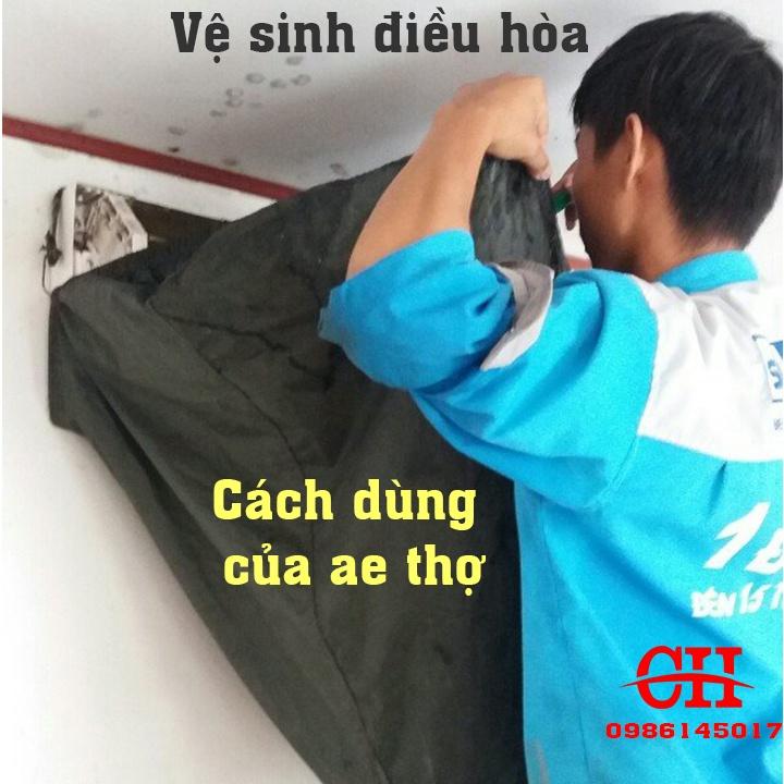 túi hứng nước áo trùm hứng nước vệ sinh điều hòa treo tường tặng băng quấn ống đồng