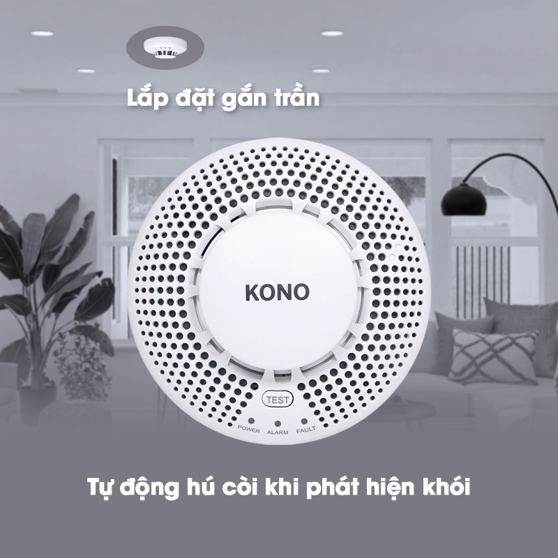 Cảm biến báo khói không dây KONO KN-SM03