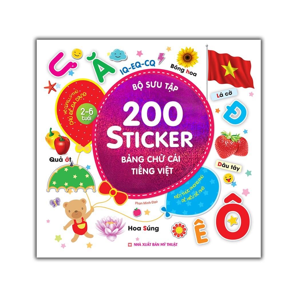 Sách - Combo 6 bộ 200 sticker Kèm Quà tặng