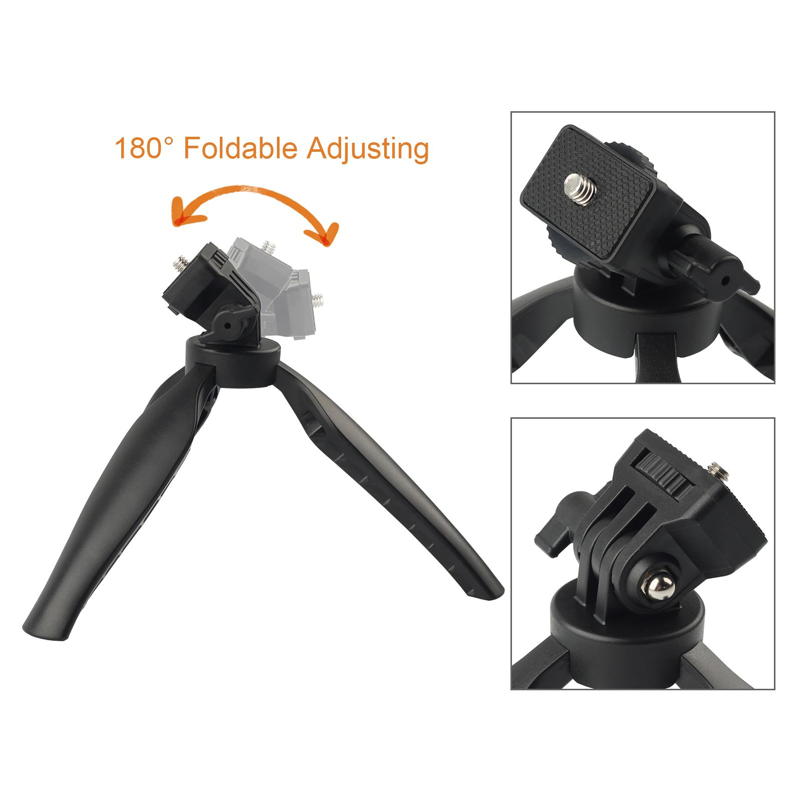Chân máy bàn mini có thể gập lại 180 ° với Giao diện 1/4 inch Đa năng cho máy ảnh DSLR SLR Gắn điện thoại