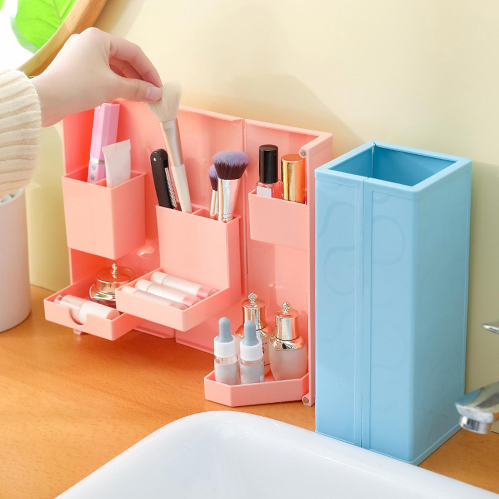 Foldable Pencil Organizer Stationery Container for Office Desktop Home