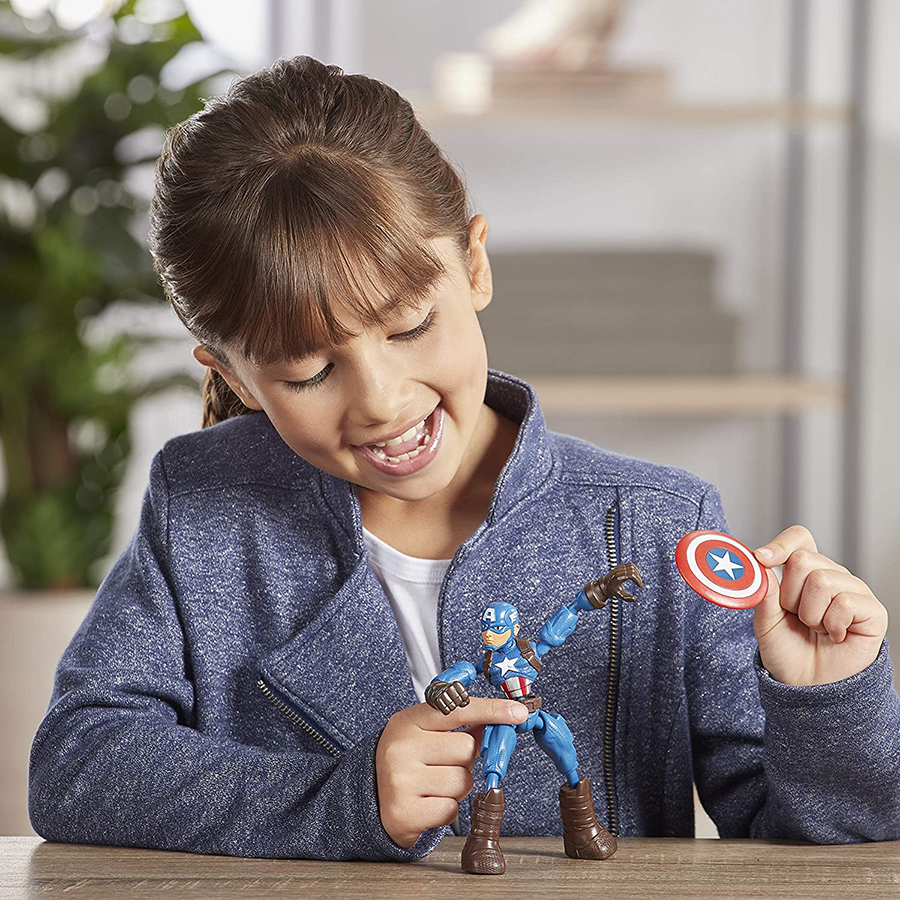 Đồ Chơi Nhân Vật Captain America Avengers Bend N Flex E7869