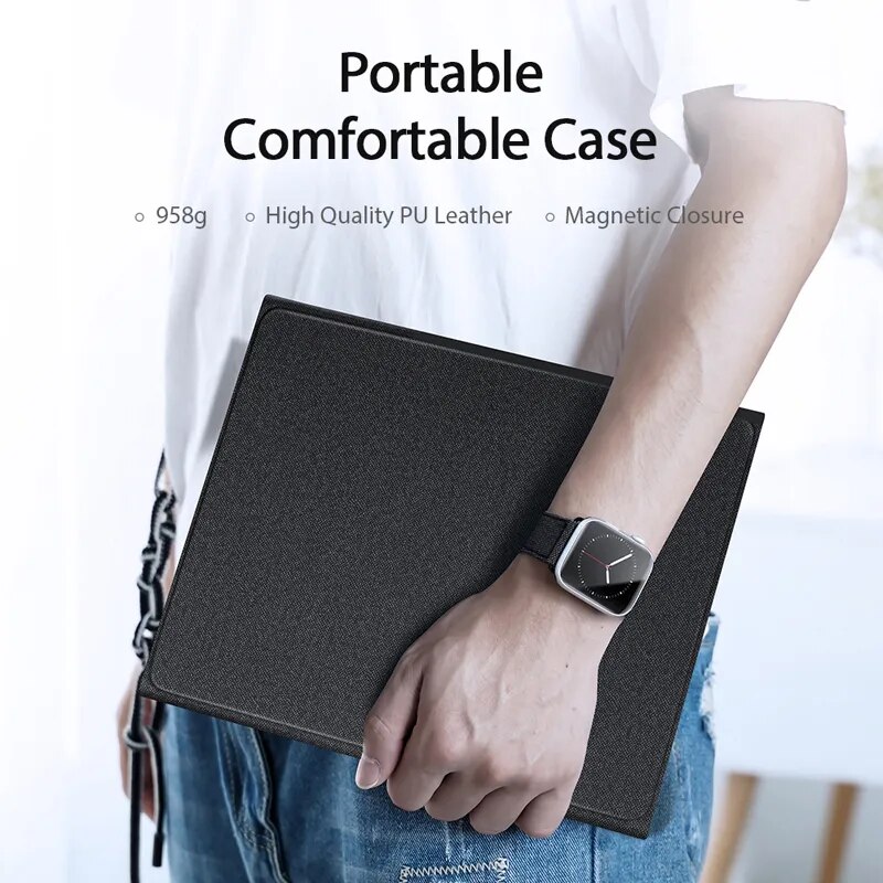 Bao da iPad Air 2020 kèm bàn phím bluetooth có bàn di chuột Magic Keyboard TouchPad chính hãng Ducis