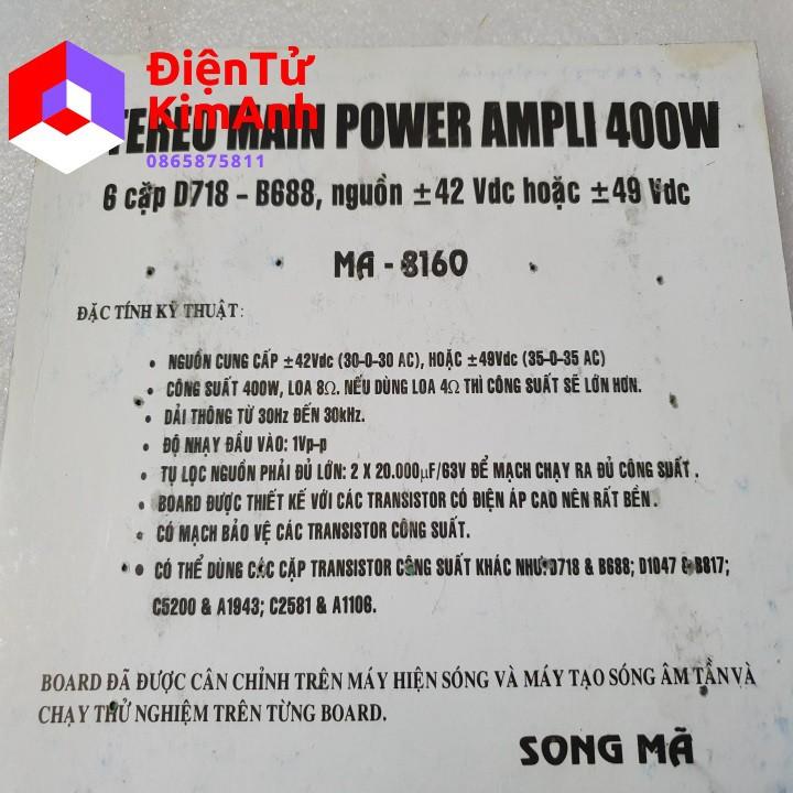 Mạch công suất 12 sò 400w Song Mã