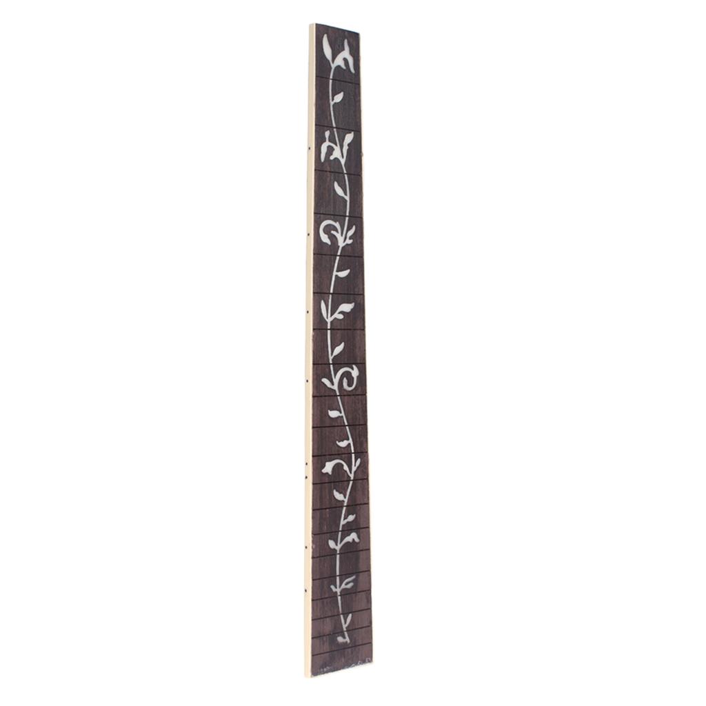 Sunnimix Âm Dân Gian Đàn Guitar Fretboard Ván Trượt Ngón Tay Gỗ Hồng Sắc Vỏ Cây Inlaided 41 ''20 Giải Tầng