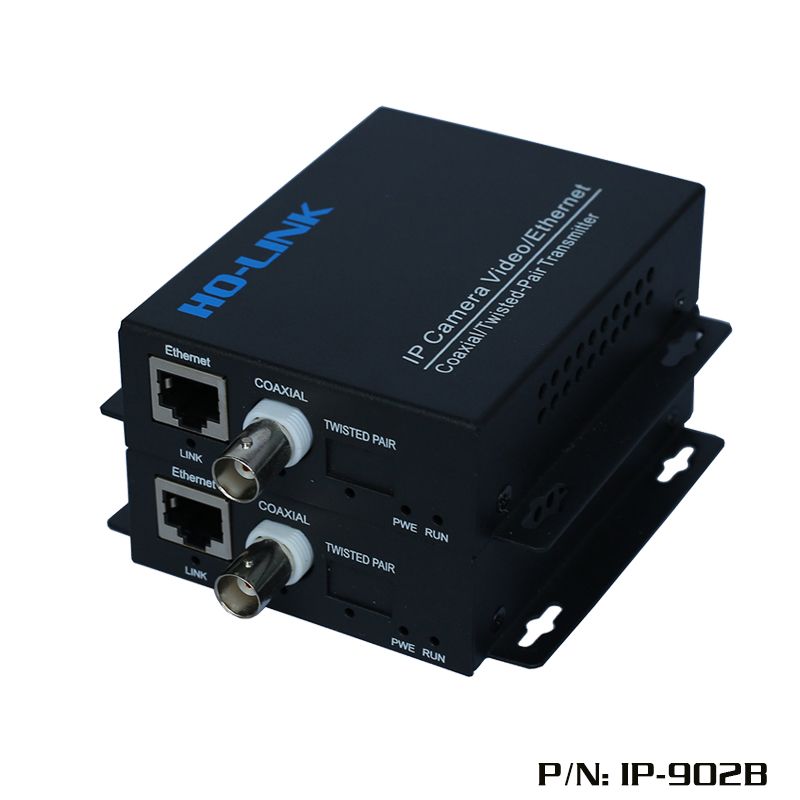 Bộ chuyển đổi tín hiệu Lan RJ45 sang cáp đồng trục Ho-link IP902 (dùng trong thang máy) - Hàng Chính hãng