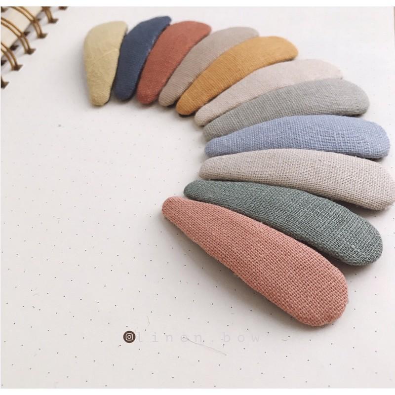 Kẹp trơn 6cm bọc vải 25k cho 2 màu tuỳ chọn